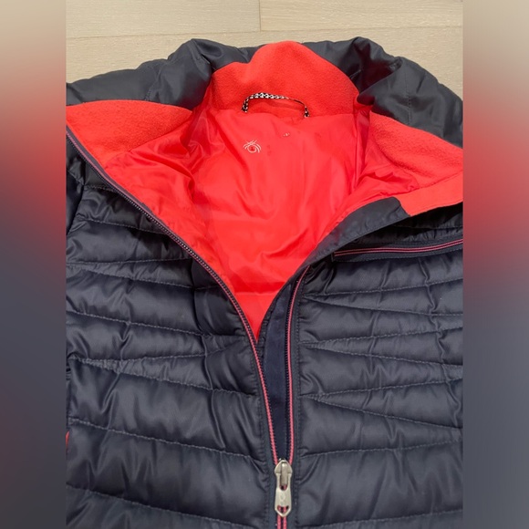 Lady’s black/dark grey Spyder down jacket - Picture 6 of 7